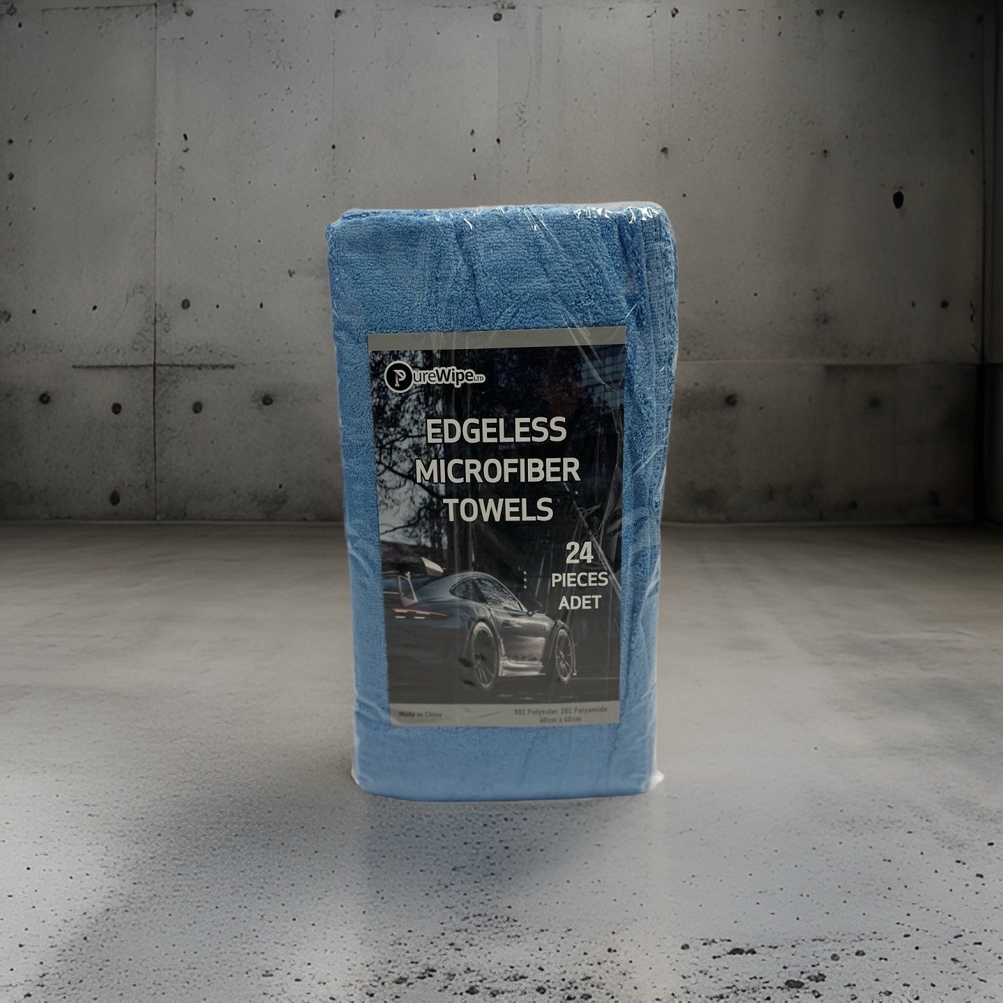 400GSM Edgeless Microfibre Cloth Blue (24PCS) – PureWipeMicrofibres